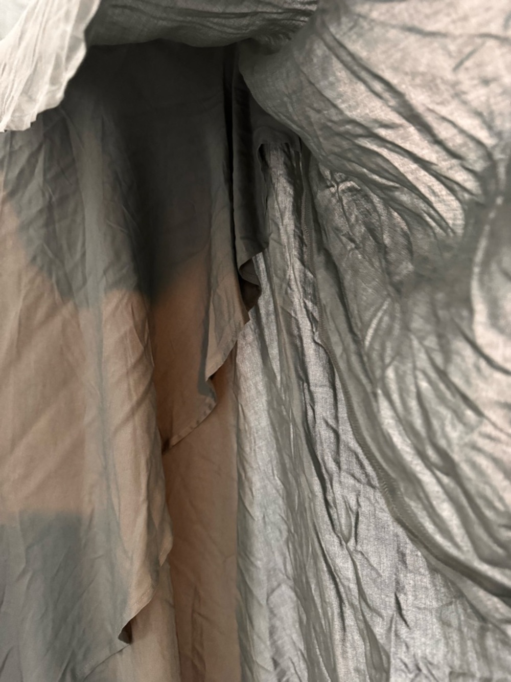 Flowy Olive Green Swim skirt Cover-up - Picture 4 of 7